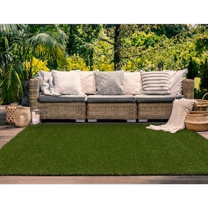 Soft Touch 12 ft. Wide x Cut to Length Green Artificial Grass Turf