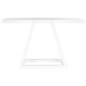 Sutton 51 in. White Standard Rectangle Wood Console Table