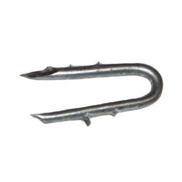 Grip-Rite 1-1/2 in. x 5/16 in. 8-Gauge Exterior Galvanized Double-Barb Staples 30 lb. Box