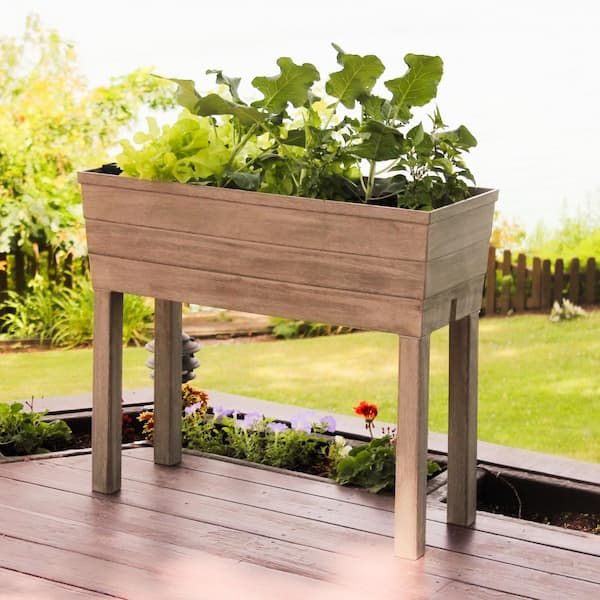 【DELIGHTPOOL】 Rustic Garden / 追跡付 CITY PICKERS 33 in. L x 13 in. W x 29 in. H Driftwood Gray