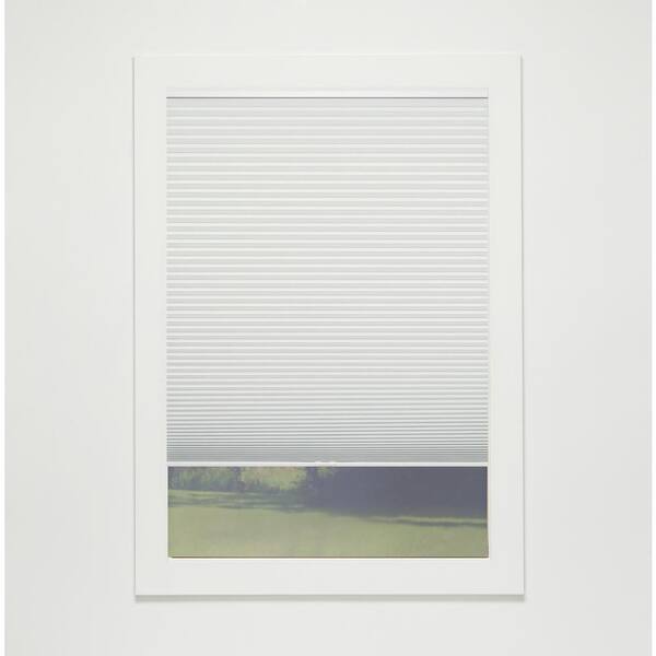Perfect Lift Window Treatment Ivory Cordless Blackout Eco Polyester Cellular Shades - 28.5 in. W x 60 in. L