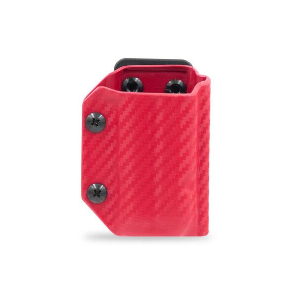 Clip & Carry Kydex Multi-Tool Sheath for Leatherman WAVE/WAVE+ PLUS - EDC Multi-Tool Sheath Holder Holster in Carbon Fiber Red