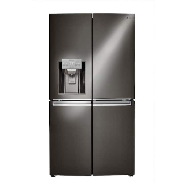 LG 30 cu. ft. French Door Smart Refrigerator with Door-in-Door and Wi-Fi Enabled in Black Stainless Steel