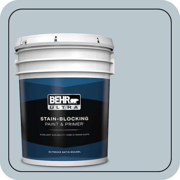 BEHR ULTRA 5 gal. #560E-3 Silver Strand Satin Enamel Exterior Paint & Primer
