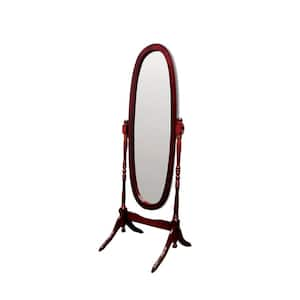 20 in. W x 59.25 in. H Wood Brown Wood Vanity Mirror