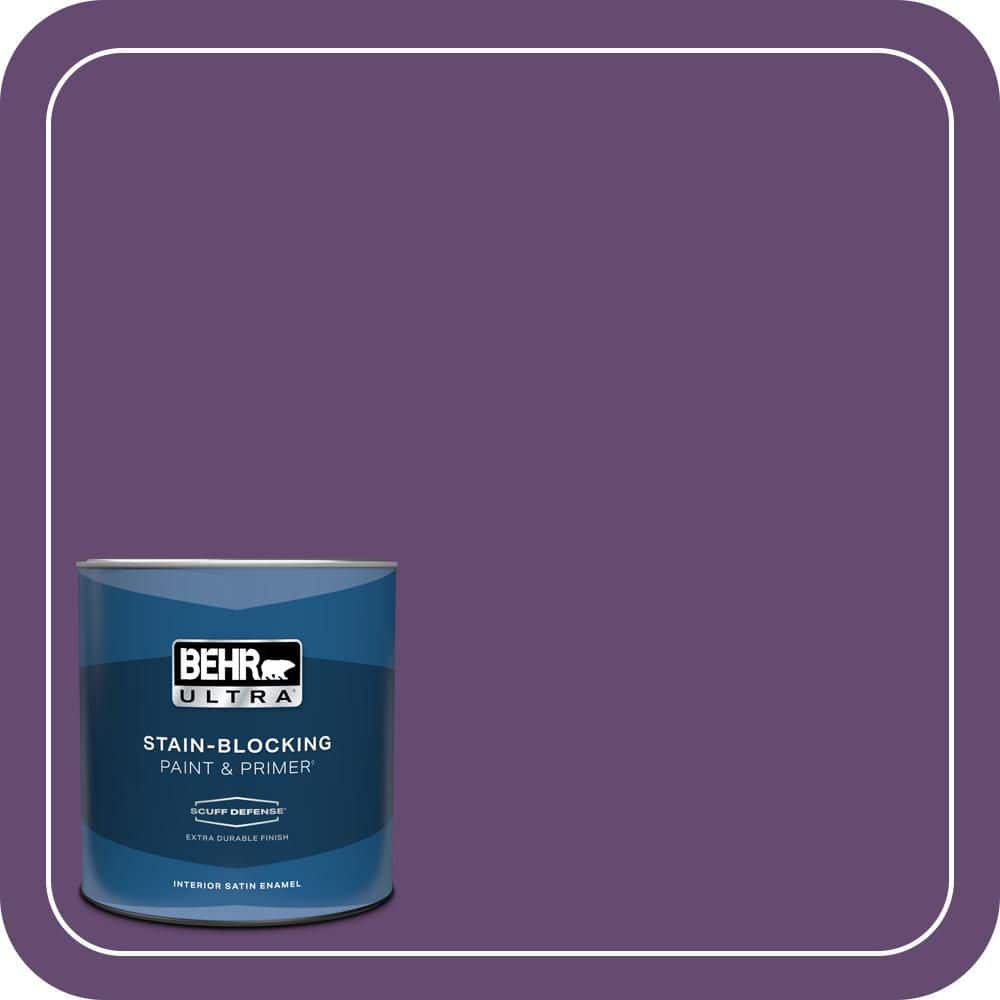 1 qt. #S-G-670 Deep Violet Extra Durable Satin Enamel Interior Paint & Primer price history on PriceWatchPro