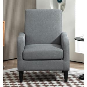 Minimalist Elegant Style Grey Arm Chair