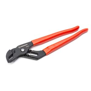 12 in. V- Jaw Black Oxide Tongue and Groove Pliers with Dipped Grips