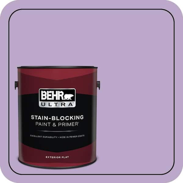 BEHR ULTRA 1 gal. #M570-4 Cyber Grape Flat Exterior Paint & Primer