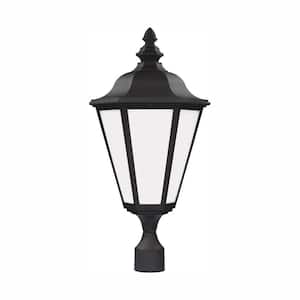 Brentwood 1-Light Outdoor Black Post Light with LED Bulb