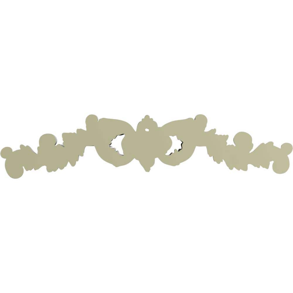 25" Gray Polyurethane Architectural Crown Moulding with Scrolls
