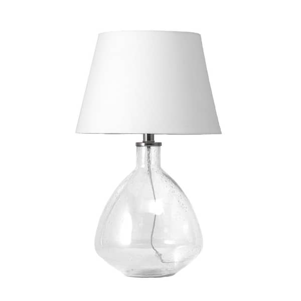 nuLOOM Morrilton 22 in. Clear Farmhouse Table Lamp with Shade
