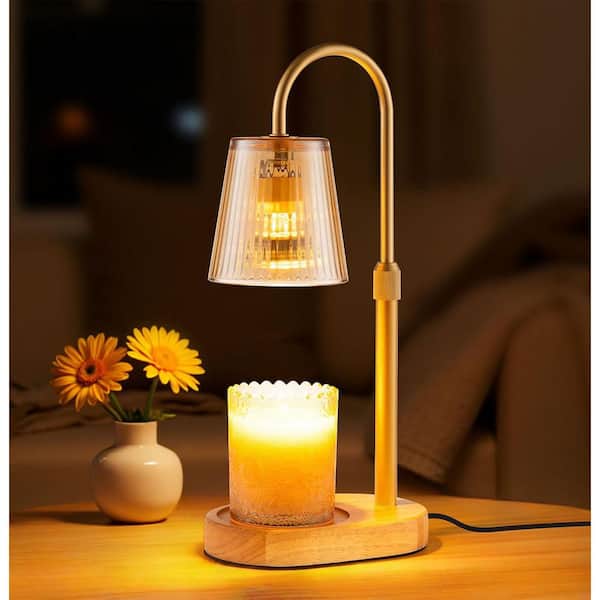 Adjustable Candle Warmer Lamp with Timer - Dimmable Flameless Top Melter Heater for Small Jar Candles, Home Decor