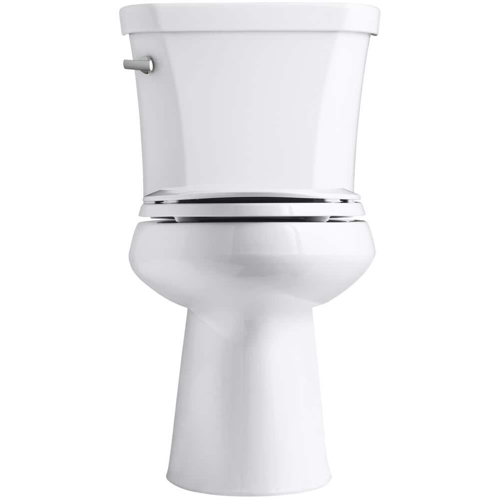 White High Efficiency Dual Flush Elongated Two-Piece Toilet
