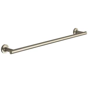 Purist 24 in. Towel Bar in Vibrant Brushed Nickel