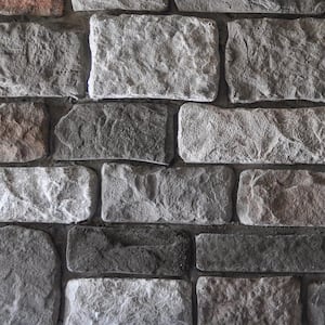 Traditional 2.5 in. to 5 in. x 8 in. to 14 in. Essex Cobble Stone Concrete Stone Veneer (150 sq. ft./Crate)