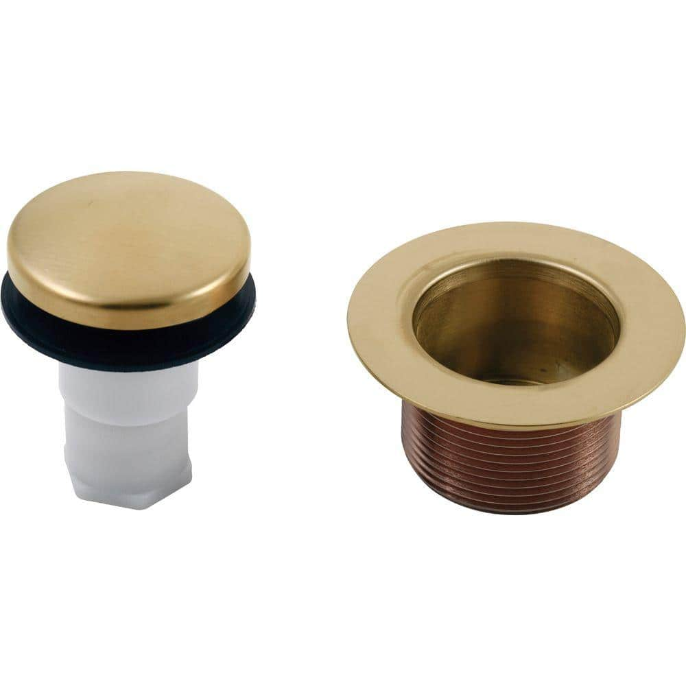 Delta 4-in Tile-In Brass Round Shower Drain In Champagne Bronze in the Shower  Drains department at