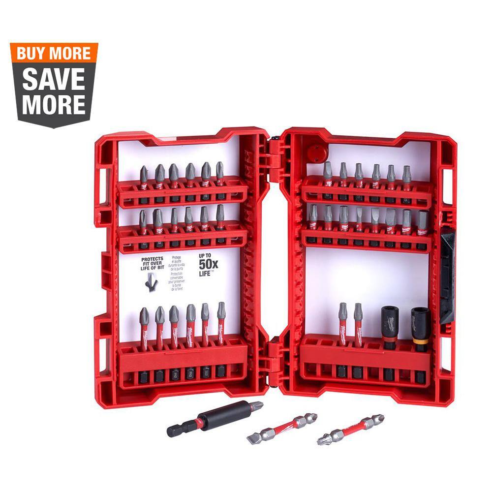 Details about   Milwaukee 48-32-4006 Shockwave Impact Drill and Drive Driver Bit Set 40 SET 