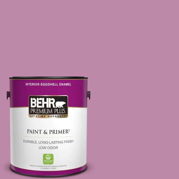 BEHR PREMIUM PLUS 1 gal. #M120-5 Rosy Eggshell Enamel Low Odor Interior Paint & Primer