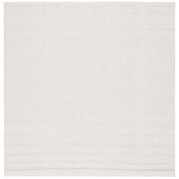 Sisal All-Weather Ivory 7 ft. x 7 ft. Solid Woven Indoor/Outdoor Square Area Rug