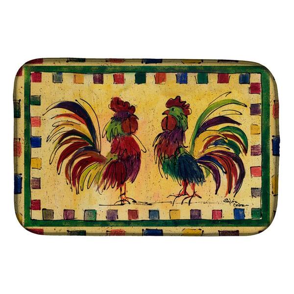 Rooster Dish Drying Mat