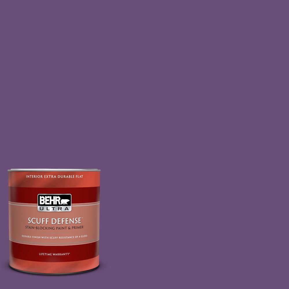 BEHR ULTRA 1 qt. 660B7 Exotic Purple Extra Durable Flat Interior