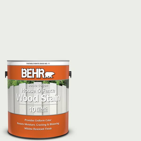 BEHR 1 gal. #N410-1 Silence Solid Color House and Fence Exterior Wood Stain