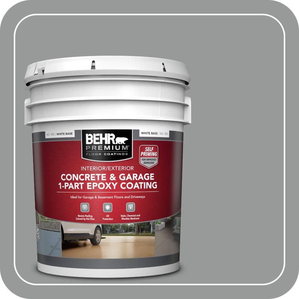 5 gal. #MS-82 Cobblestone Grey Self-Priming 1-Part Epoxy Satin Interior/Exterior Concrete and Garage Floor Paint price history on PriceWatchPro