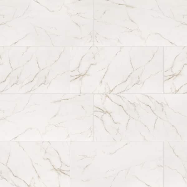 MSI Leonardo Luccia 12 in. x 24 in. Matte Porcelain Marble Look Floor and Wall Tile (12 sq. ft./Case)