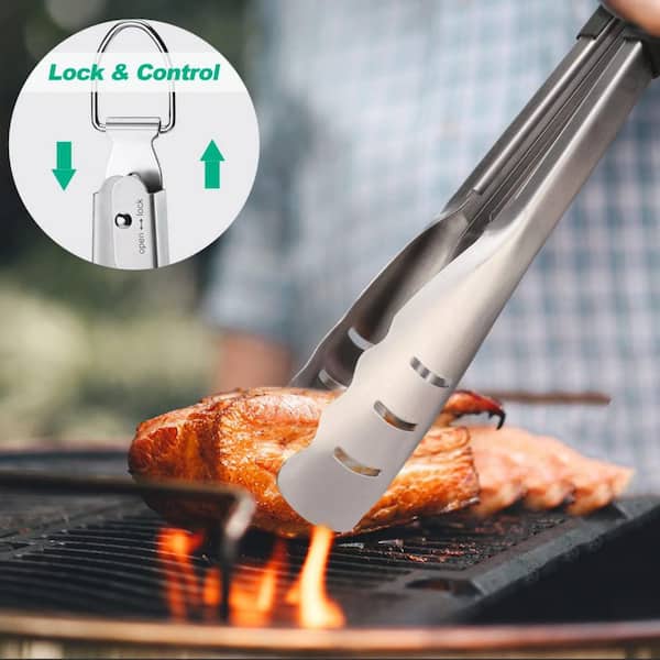 Wudkey Grill Accessories Set, Heavy Duty Stainless Steel BBQ