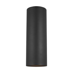 Outdoor Cylinders Small 2-Light Black Outdoor Wall Lantern