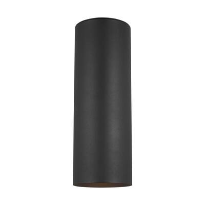 Outdoor Cylinders Small 2-Light Black Outdoor Wall Lantern