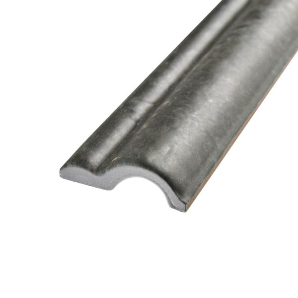 Costa Moldura Grafito 2 in. x 7-7/8 in. Matte Ceramic Wall Tile Trim