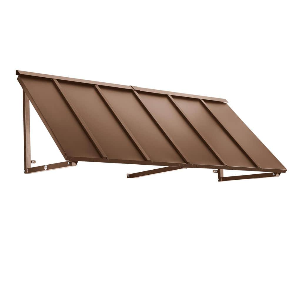 7.67 ft. Houstonian Open-Sided Galvanized Steel Fixed Awning (92 in. W x 24 in. H x 36 in. D) in Copper price history on PriceWatchPro