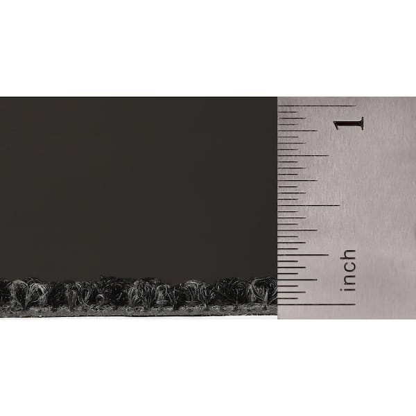 24 in. x 24 in. Textured Loop Carpet - Elite -Color Ebony