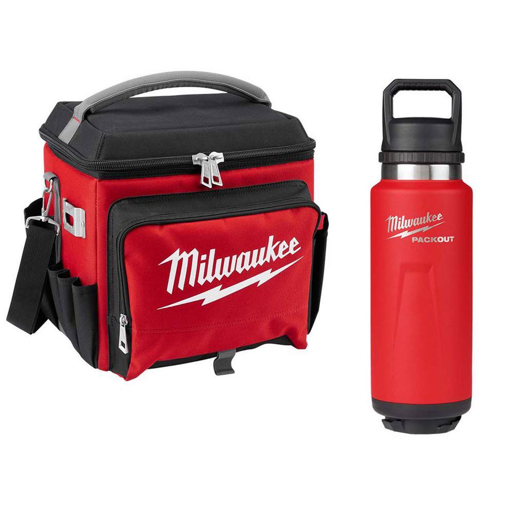21 Qt. Soft Sided Jobsite Lunch Cooler with PACKOUT Red 36 oz. Insulated Bottle with Chug Lid price history on PriceWatchPro