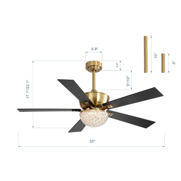 Ge Led Lighted Ceiling Fan Savanna Shelly Lighting