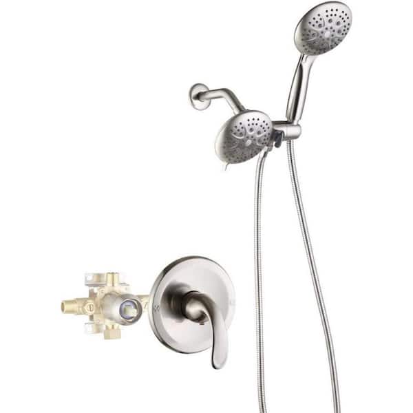 Unbranded Roxy 12.99 in. W 3 Jet Shower Tower in Brushed Nickel 16GS-36206