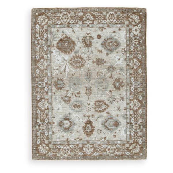 Ainswick 5 ft. x 7 ft. Brown/Beige Botanical Area Rug