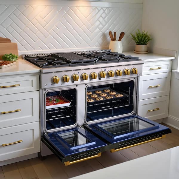 JANSKA Professional Series 48 in., 8-Burners, Freestanding, 6.7 cu