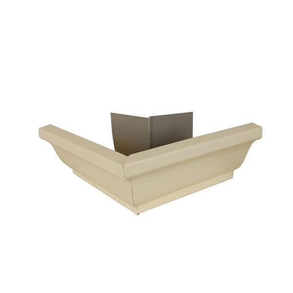 Amerimax Home Products Discontinued 6 in. Heritage Cream Aluminum K Style Outside Gutter Miter