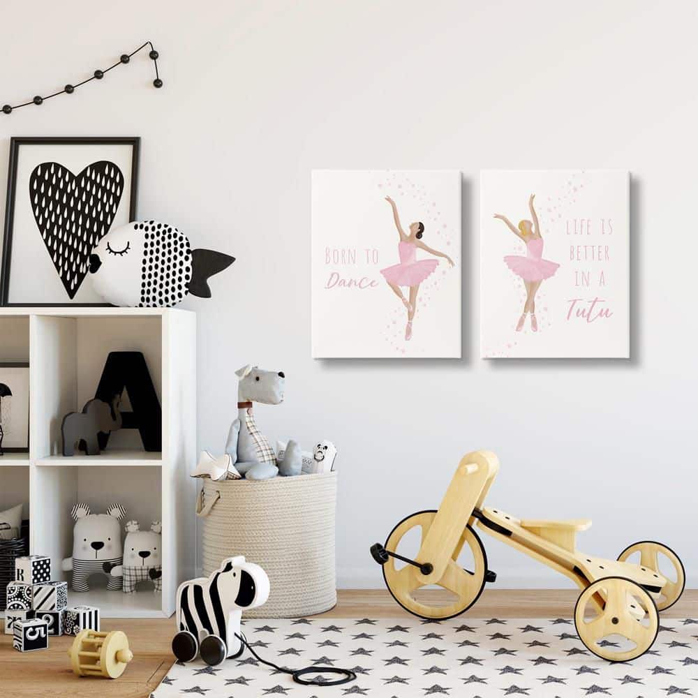 Inspiring Ballerina Sentiments by Chen Alyesh 2 Piece Unframed Typography Graphic Art Print 20 in. x 16 in. price history on PriceWatchPro