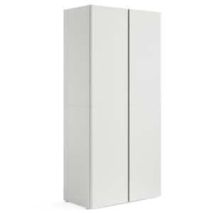 36 in. W x 74 in. H x 18 in. D 3-Shelf Steel Freestanding Cabinet in Cloud White