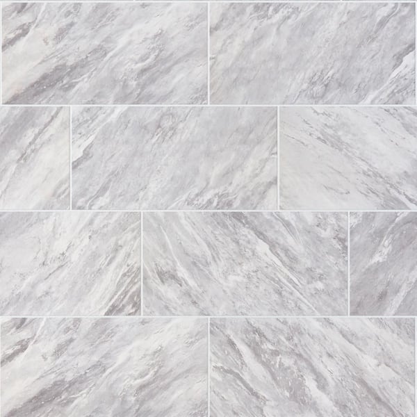 Daltile Newgate Gray Marble Matte 12 in. x 24 in. Glazed Ceramic Floor and Wall Tile (481.28 sq. ft./Pallet)