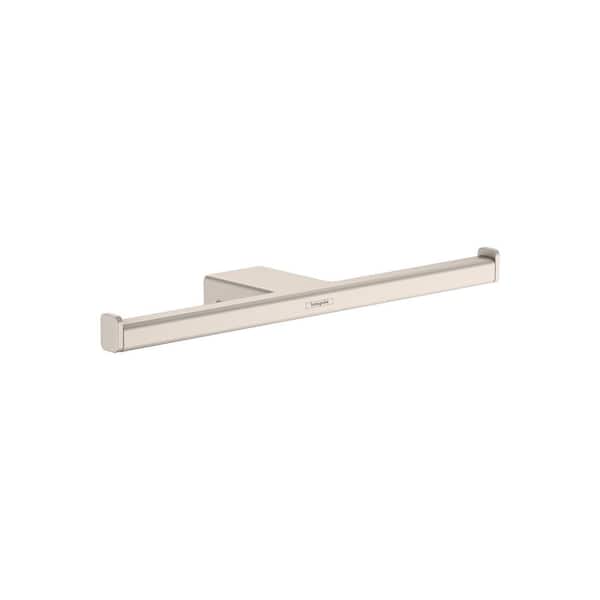 Hansgrohe AddStoris Wall Mount Toilet Paper Holder in Brushed Nickel