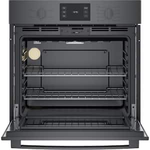 500 Series 30 in. Built-In Single Electric Wall Oven in Black Stainless Steel with Thermal Cooking and Self-Cleaning