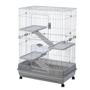 Metal cage outlet tray