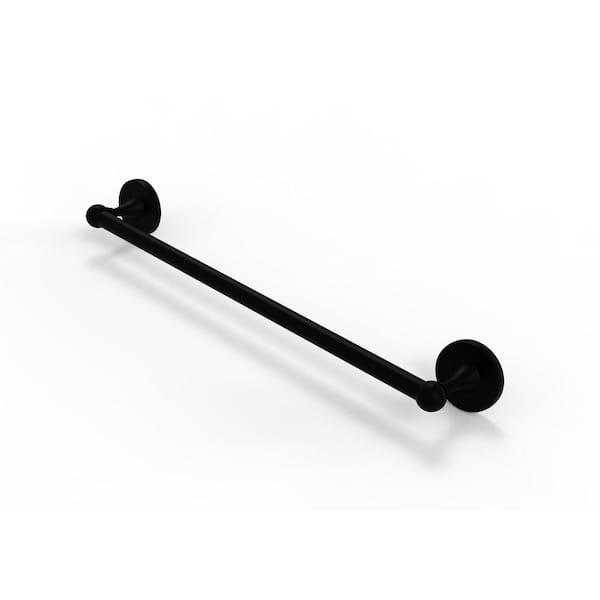 Allied Brass Shadwell Collection 18 in. Wall Mounted Single Towel Bar in Matte Black