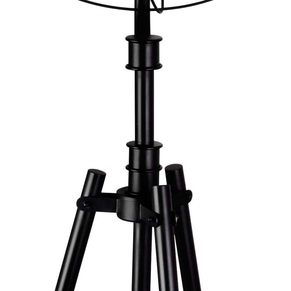 Edison Multi-Head 68" Industrial Fan Floor Lamp in Black