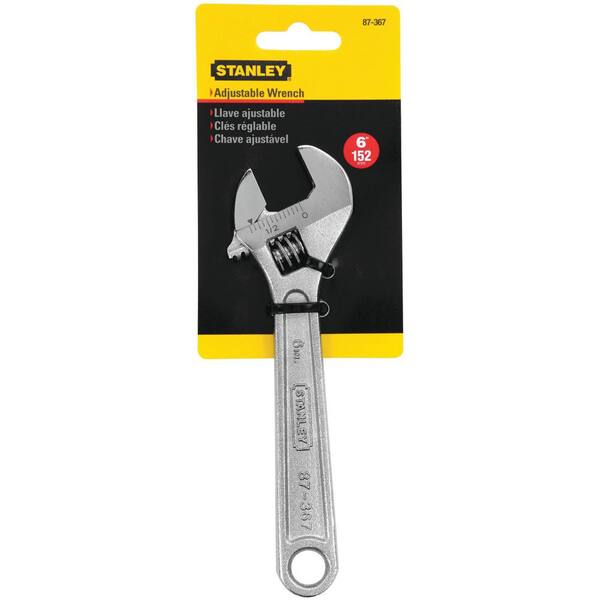 thumbnail image 2 of STANLEY 87-431 6" / 150mm Chrome Vanadium Steel Adjustable Wrench / Shifter 2 of 3